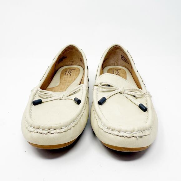 Boc Born Concept Cream Boat Loafers 7.5M Slip On Moccasin Preppy Nautical 90s - Picture 3 of 14